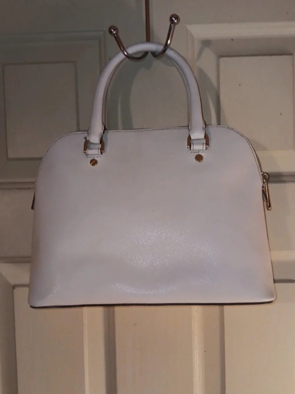 Michael KORS White Dome Satchel Handbag